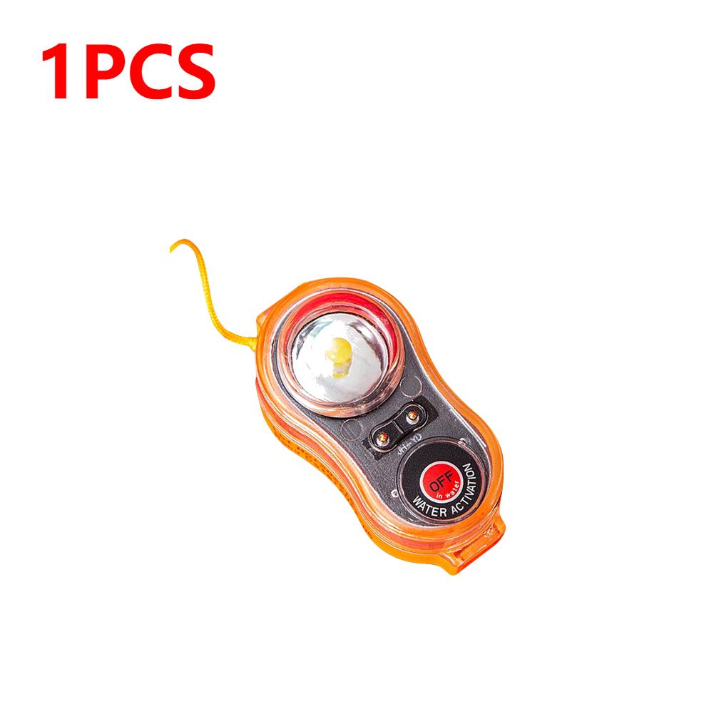 1-10pcs LED Lithium Life Jacket Lamp Conspicuous Attract Light Lamp Seawater Self-Lighting Light Life-saving For Life Vest