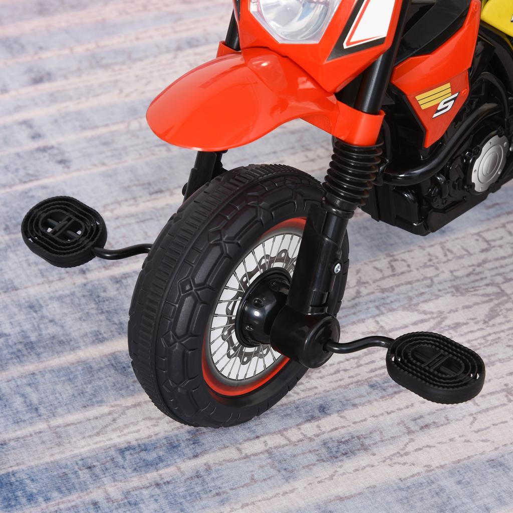Kids Trike, Toddler Pedal Motorcycle, Kids Ride On Tricycle Early Learning W/ Music Lights Handlebar Stickers Exercise Boys Girls Gift for 18 - 36