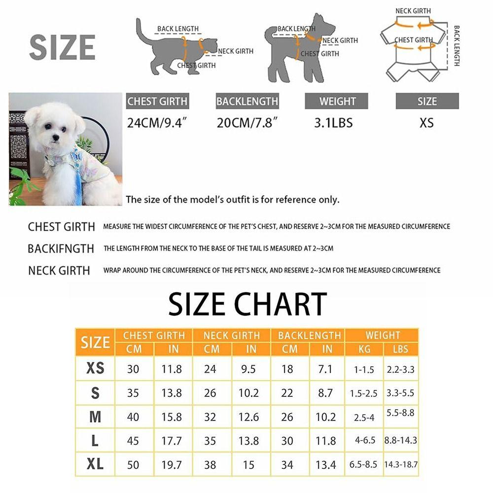 Butterfly Printed Dog Dress with Tassel Knot Anti-Fur Shedding Pet Clothes Thickened Soft Festive Costume Kitten