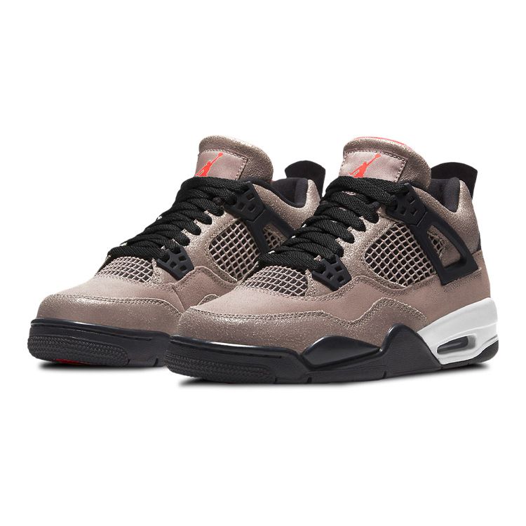 Air Jordan 4 Retro GS Taupe Haze Kids Sneakers Brown Oil-Grey Off-White DJ6249-200