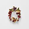 Beeren-Igel-Kranz-Brosche VBRV4662 R2 [Vendome Boutique] &
