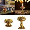 Candle Holder Buddhist Tealight Candle Holder for Living Room Tabletop Decor