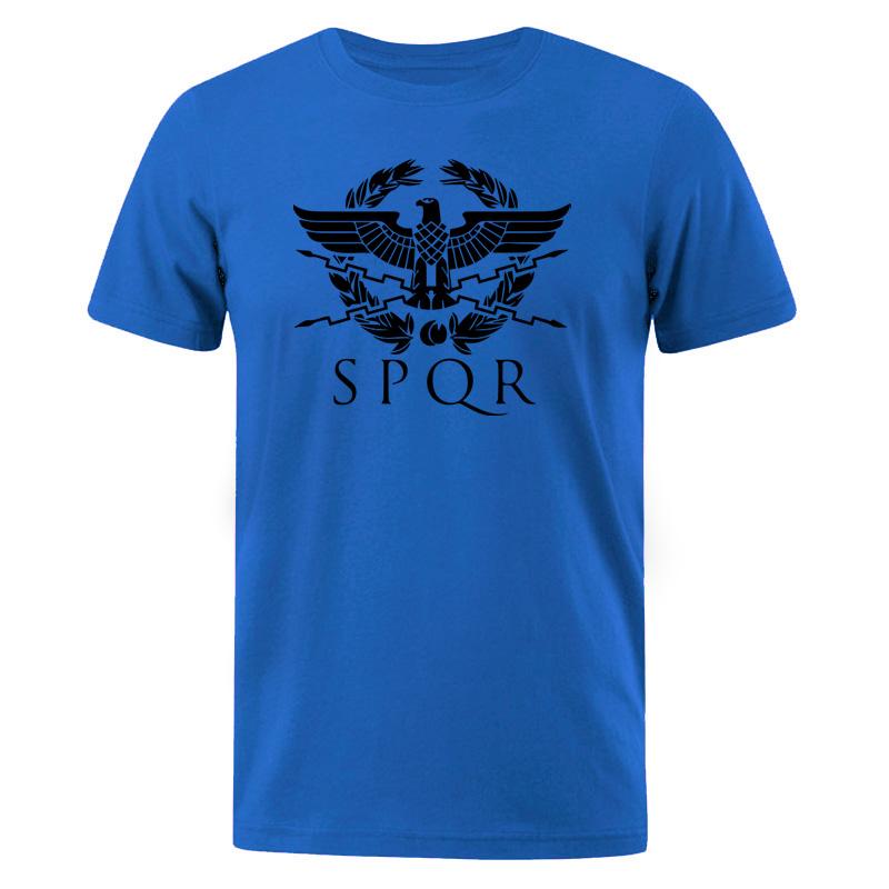 Pánská trička SPQR Římský gladiátor Císařský zlatý orel Letní tričko Pánské Harajuku Punk Rock tričko Ležérní topy Trička