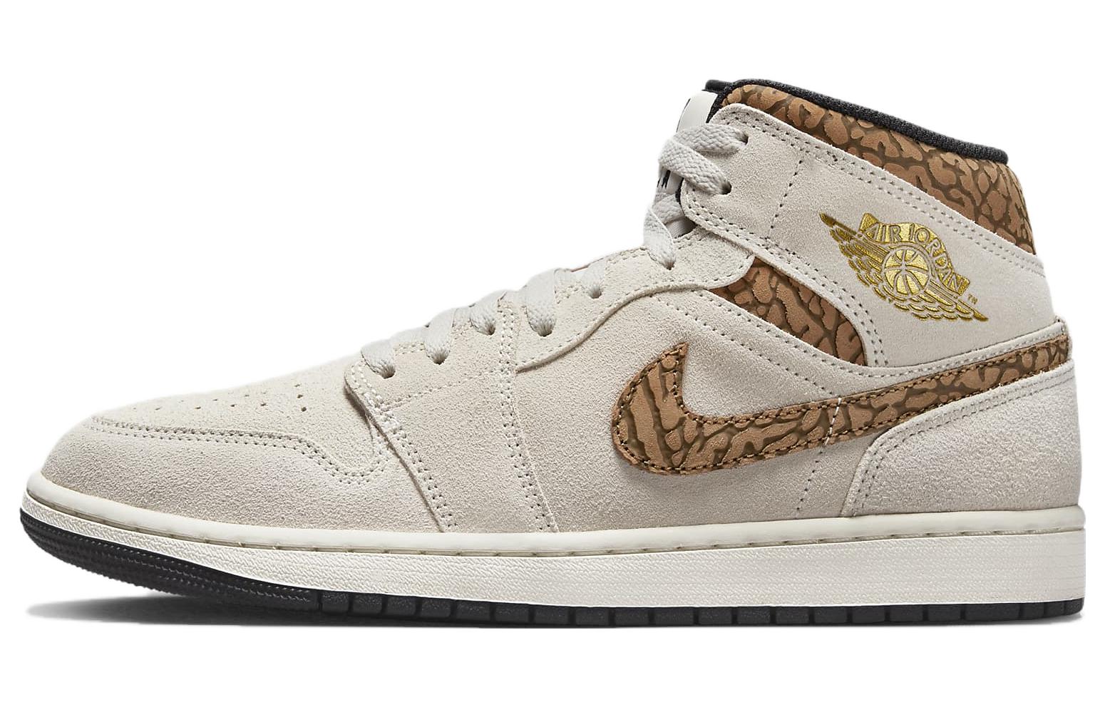 Air Jordan 1 Mid Se  Brown Elephant  DZ4129-102 44.5