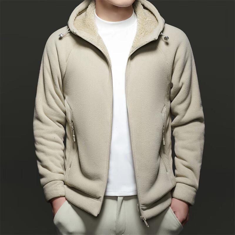 

Firstview Men s Plush-Lined Zip-Up Hooded Sweatshirt 4XL