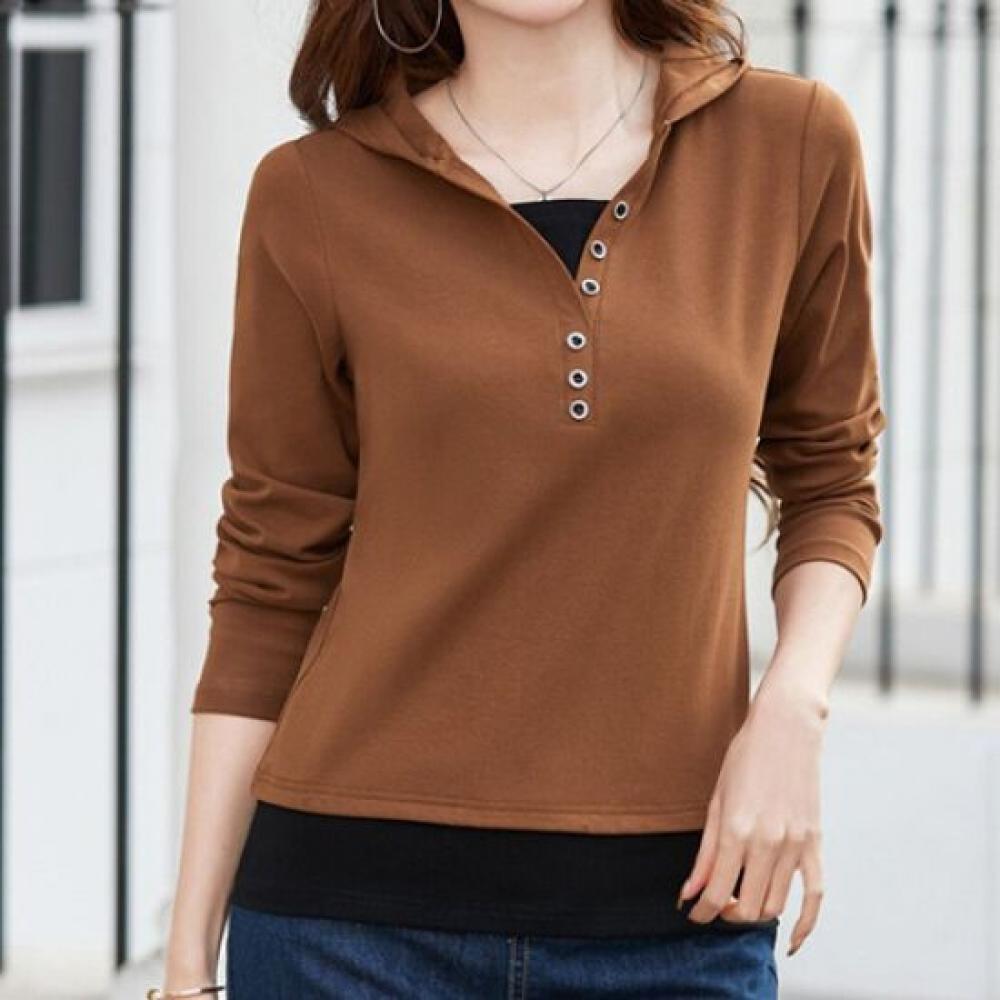 Navava 2in1 Long Sleeve Hooded T shirT nT1412