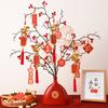 2026 Year of Horse Hanging Ornament Mini Flat Horse with Welcome Spring for Housewarming & CNY Decor