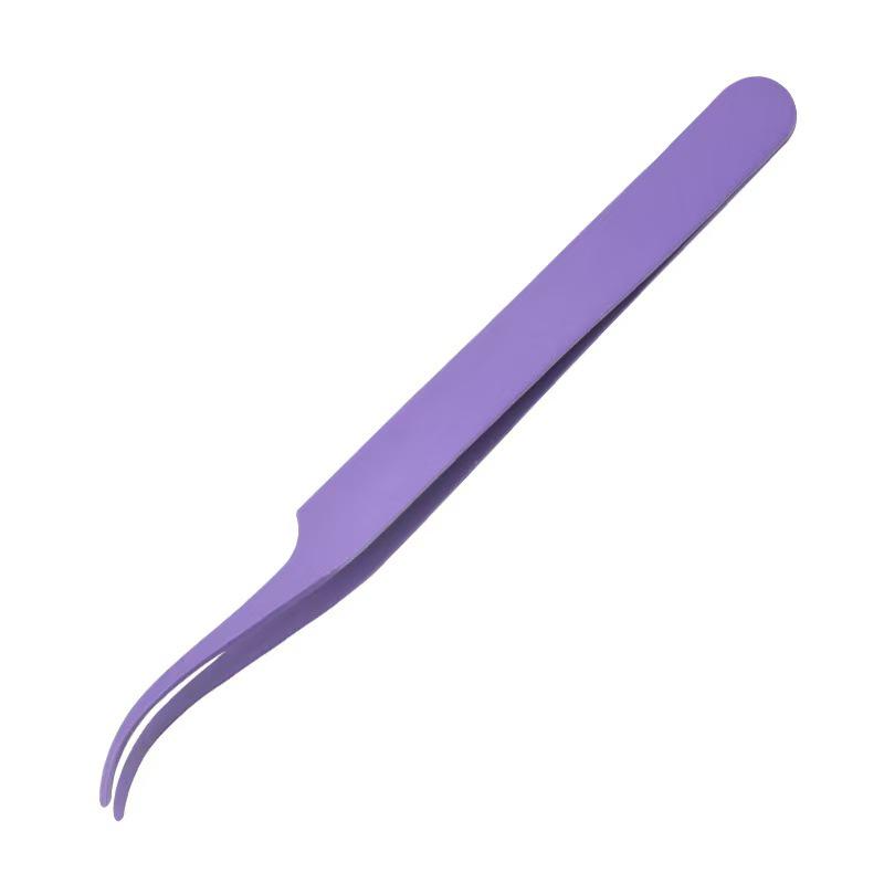 Round Tip Eyelash Tweezers and Clips: Dolphin and Butterfly Designs for False Eyelash Application