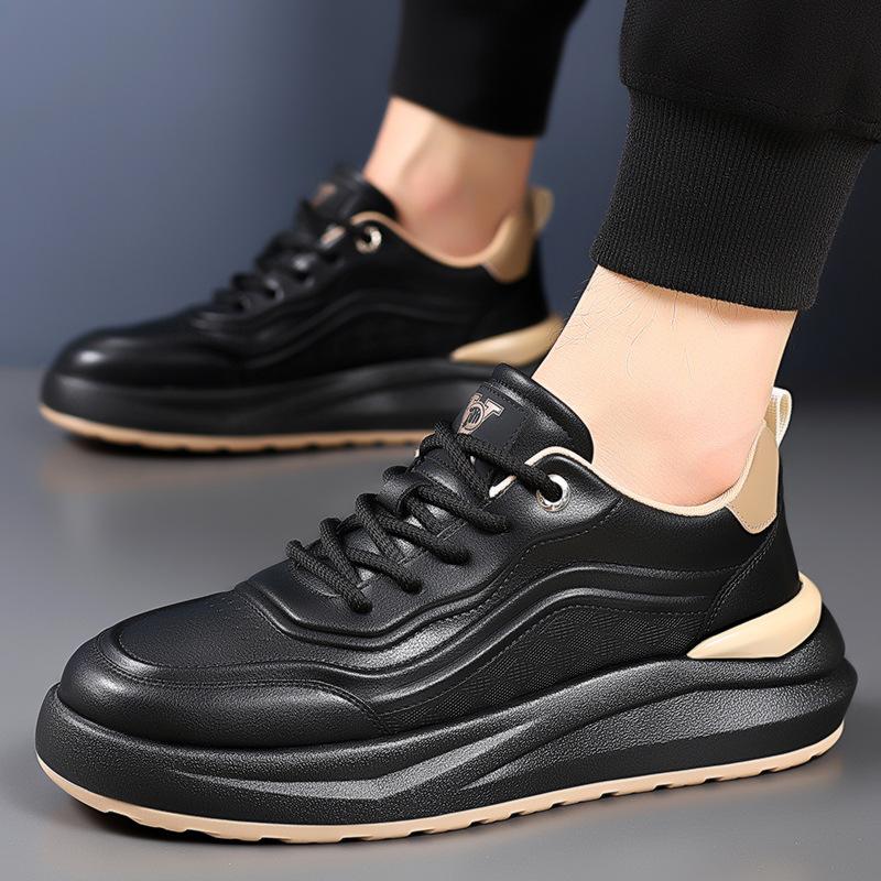 Autumn and winter new men's shoes fashion classic leather sports versatile men's casual shoes white shoes board shoes