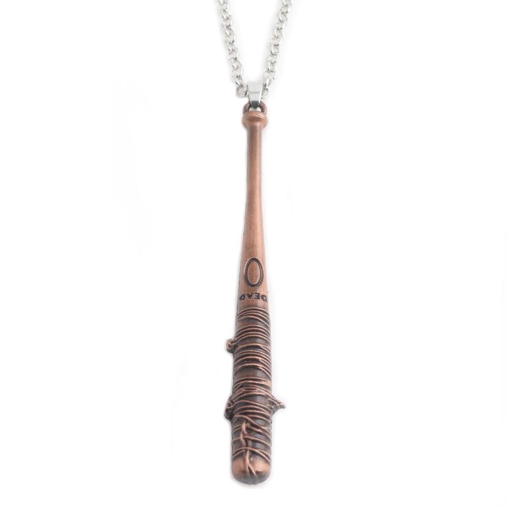 Fashion Vintage Charm The Walking Dead Keychain Negan'S Bat Lucille Keyring Baseball Key Chain For Men Jewelry Accessories Gifts