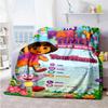 Dora Explorer Customize Your Name Blanket Multi-purpose Personalized Blanket Comfortable Perfect for Nap Picnics Couch Bed Four Seasons Universal