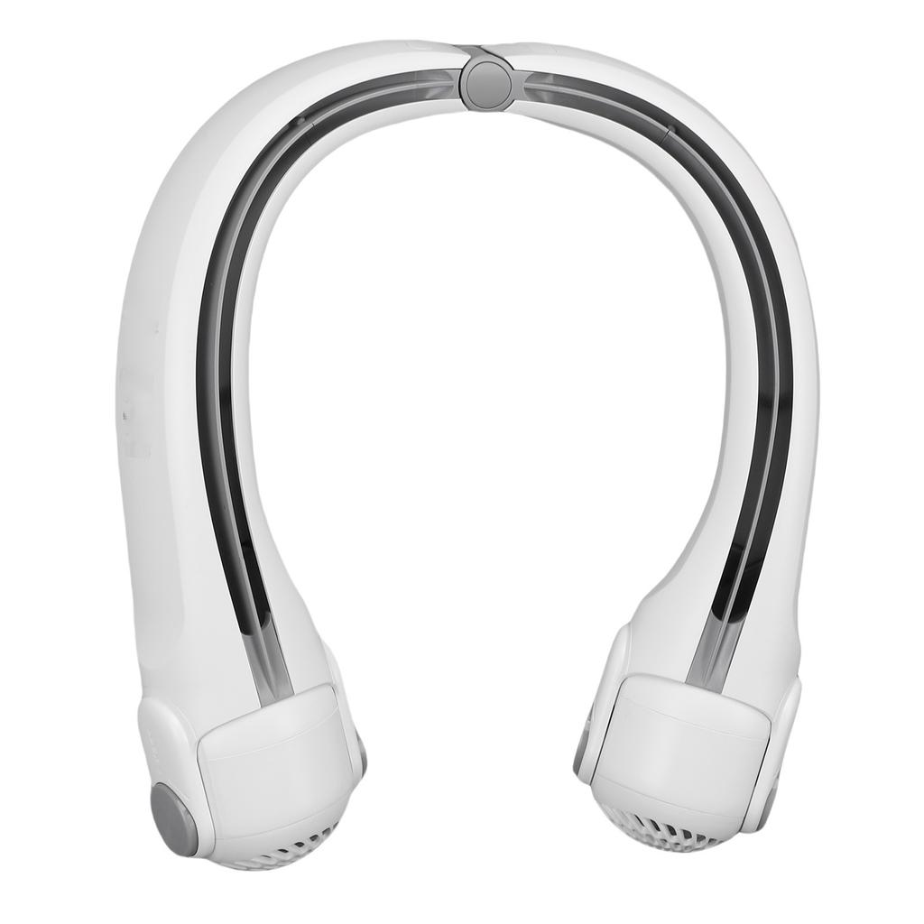 Portable Neck Fan 3 Speeds Bladeless Fan 2400mAh Battery Operated Wearable Personal Fan USB Rechargeable Quiet for