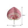 Bohemian Hand Woven Cattail Leaf Fan Natural Summer Cooling Manual Fan Wall Decor for Bedroom Picnic Housewarming Gift