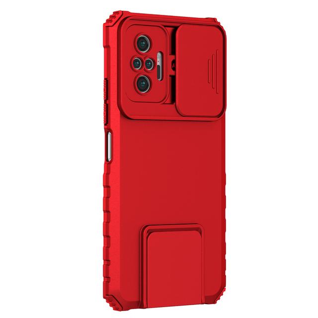 

Чохол для камери Armor Shockproof Slide Lens Camera Case для Xiaomi Redmi 12 Note 11 Lite 11S 10C 10 10S 11T Pro, кришка-тримач із підставкою Redmi Note10 Pro Max червоний