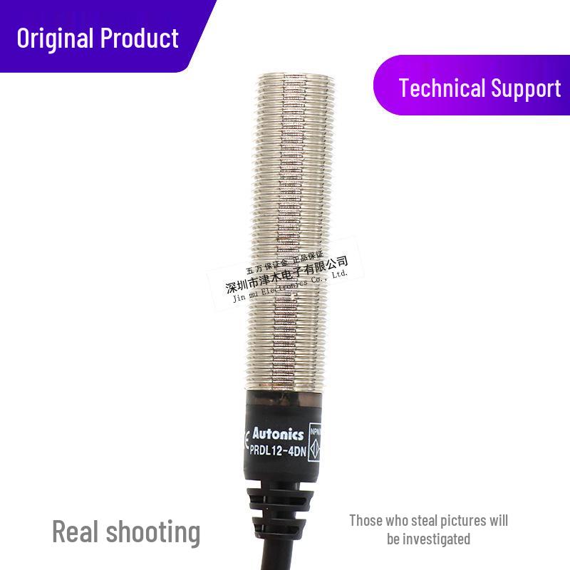 Autonics PRDL12-4DN M12 NPN NO Proximity Sensor, Three-wire DC