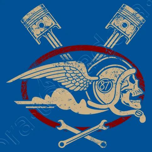 Biker Rider Wings Skull Personalized Graphic TShirt Summer Cotton ONeck Short Sleeve Mens T Shirt New S3XL