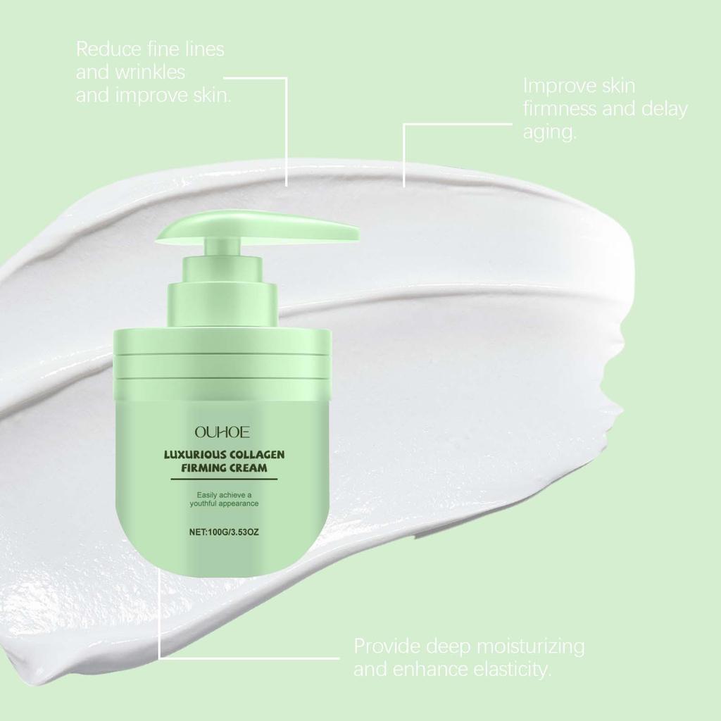 OUHOE Nawilżacz kolagenowy, codzienna pielęgnacja skóry, odżywczy, nawilżający, ujędrniający, nawilżający, do masażu, balsam do ciała, zmniejsza drobne linie