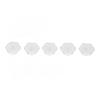 5pcs Aquarium Acrylic Coral Holder Transparent Hex Shape Safe Coral Frag Rack for Aquarium Fish