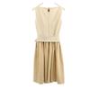 DAISY LIN for FOXEY made in Japan No sleeve one piece 38 beige belt Women Used