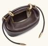 2026 Fashion Metal Ring Decorative Handbag Light Luxury Lychee Pattern Pillow Type Handbag