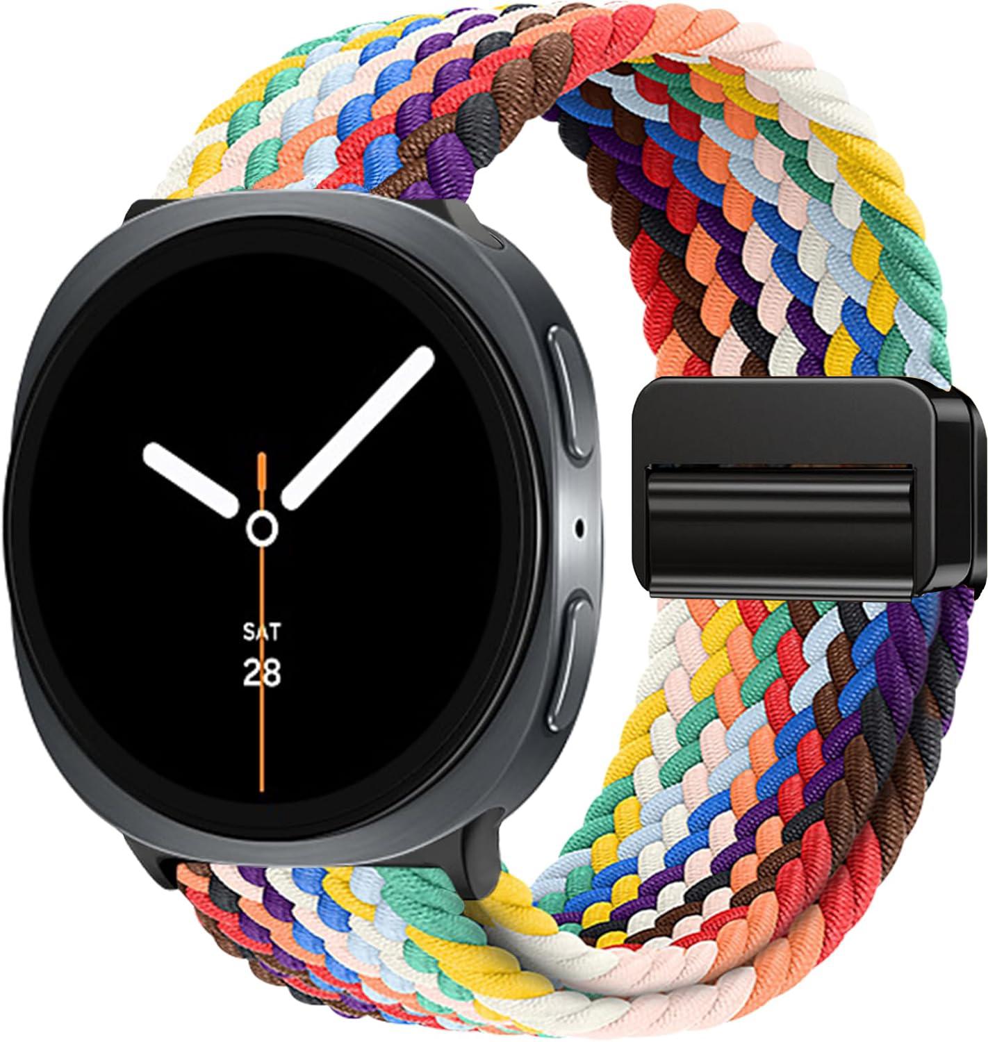 

Нейлоновый плетеный ремешок Solo Loop, подходит для Samsung Galaxy Watch 8 40 мм/44 мм, магнитный ремешок для Galaxy Watch 8 Classic Correa Galaxy Watch 8 44mm