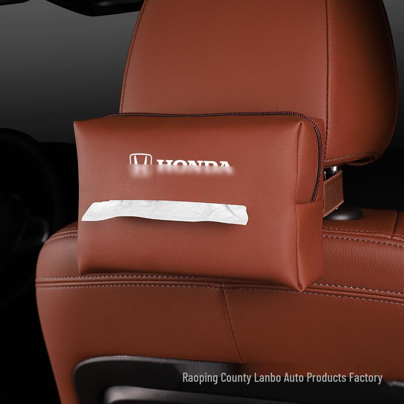 Premium Leder Taschentuchbox für Honda Auto: Armlehne, Sitzlehne, Hängestil