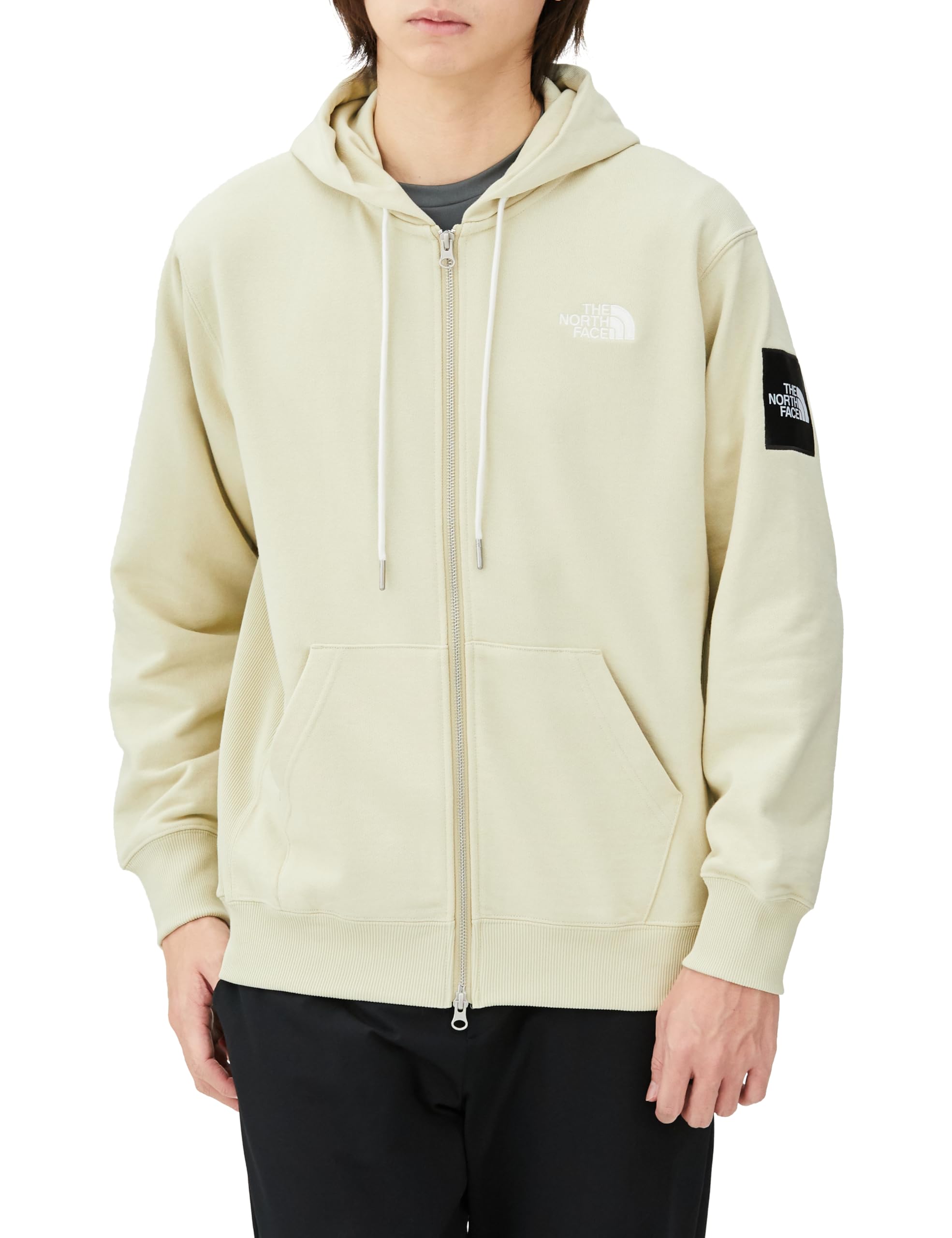 

The North Face Куртка унисекс теплая эластичная гравийного цвета с квадратным логотипом, размер S, на молнии, быстросохнущая,