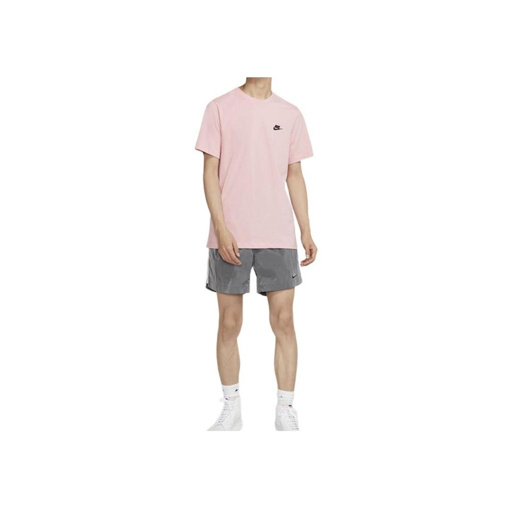 Nike Embroidered Swoosh Logo Breathable T-Shirt Men Tops Pink AR4999-630