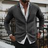 2026 Winter New Style Solid Color V-Neck Long Sleeve Pocket Knitted Sweater Jacket