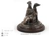 Whippet - dog figurine, figure on a white base, trophy for Art-Dog dog show exhibition
