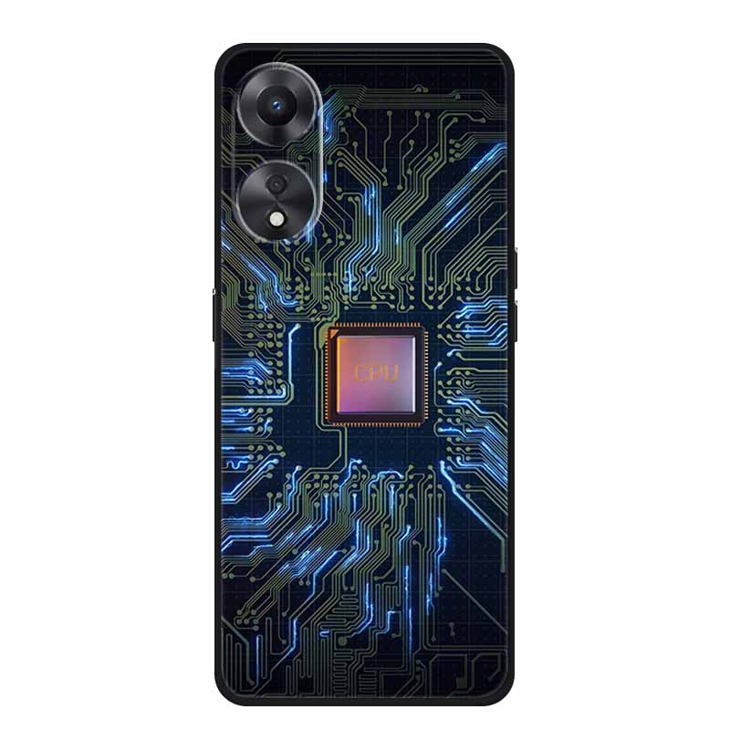 For OPPO A78 5G Case Fashion Silicone Soft TPU Back Cover For Oppo A58 A58X 5G OPPOA78 5G Phone Cases Shockproof CPH2483 Fundas