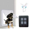 Automatic Pet Dog Home Screen Door Lockable Sliding Screen Door Magnetic with Magnetic Flap Car Doors 4 Ways Lockable Pet Gate