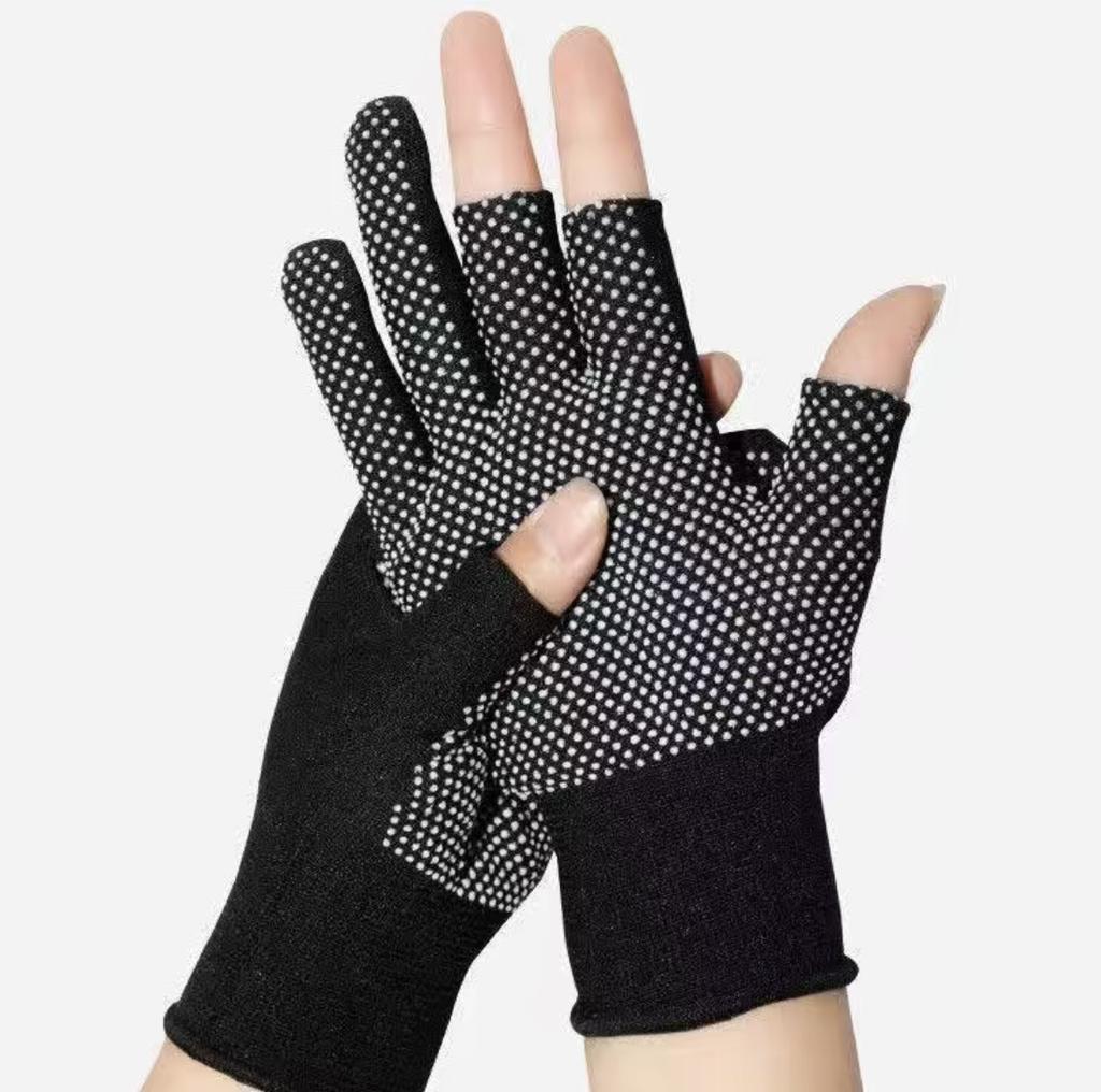 Non-slip Motorcycle Touchscreen Nylon Gloves Men Summer Outdoor Riding Sports Fitness Breathable Sunscreen Half Finger Gloves