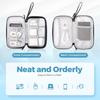 ProCase Gadget Large Charger and Cable Gadget PC Peripheral Accessory Cosmetic Organization HDD and Mobile Accessory Storage for Overseas Travel and