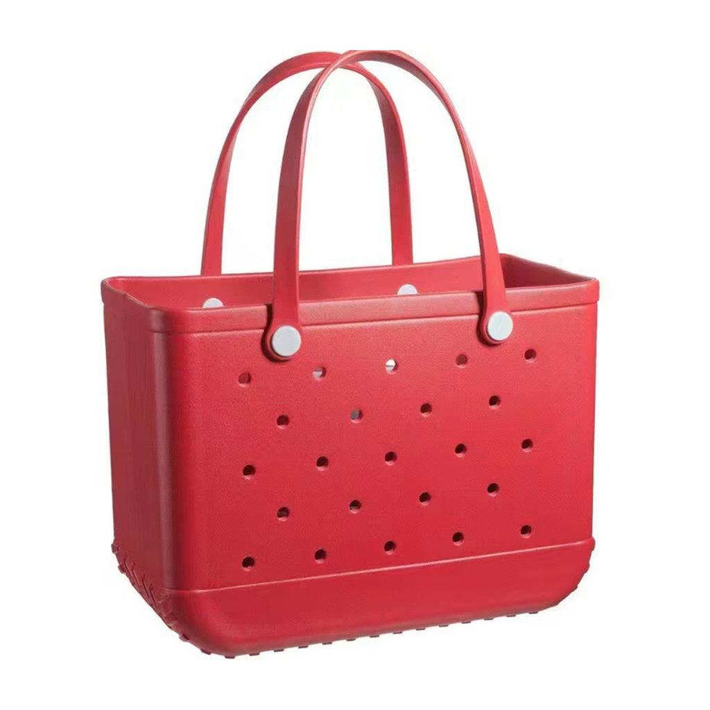 EVA-Strandtasche, stilvolle Schwimmhandtasche, große Strandtasche mit Löchern zum Einkaufen, Schwimmen, Picknick