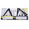 ZK30 6Pcs/Set Billiard Rack Black Triangle Ball Holder Positioning Billiard Table Pool Cue Accessory