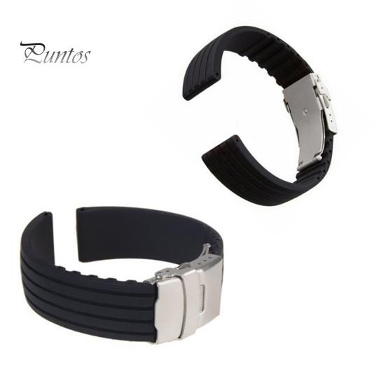18/20/22/24mm Men Women Replacement Silicone Watch Strap Band for Wrist