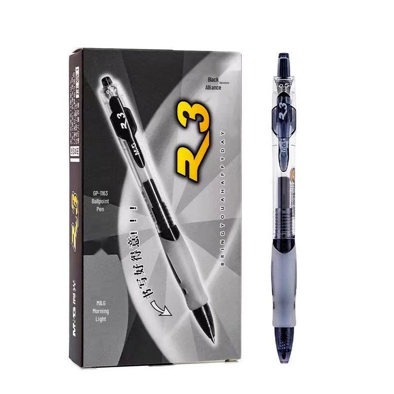 Morning Light GP1163 Click Gel Pen, 0.5mm Bullet Tip, Ideal for Exams, Office, or Signatures.
