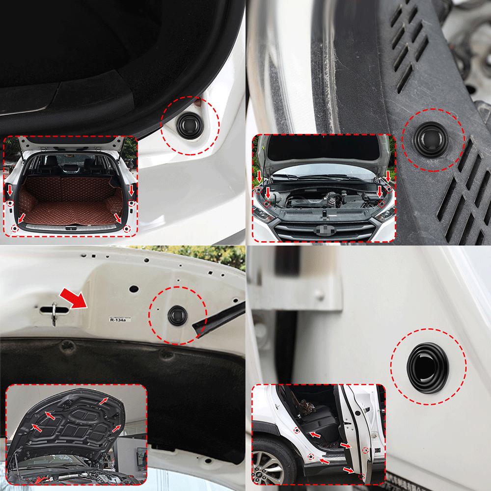 Silicone Car Door Anti-shock Protection Silent Buffer Stickers For Ford Focus Fiesta Explorer Kuga Escape Mustang Taurus Mondeo
