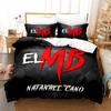 Natanael Cano Bedding Set Single Twin Full Queen King Size Bed Set Adult Kid Bedroom Duvetcover Sets Print Anime Bed Sheet Set