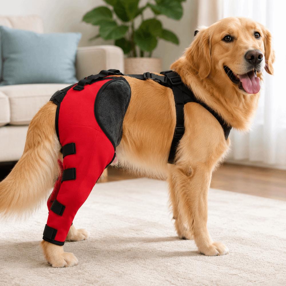 Adjustable Pet Knee Support Soft Leg Injury Protector Durable Anti Licking Sleeve  Leg Injury Care