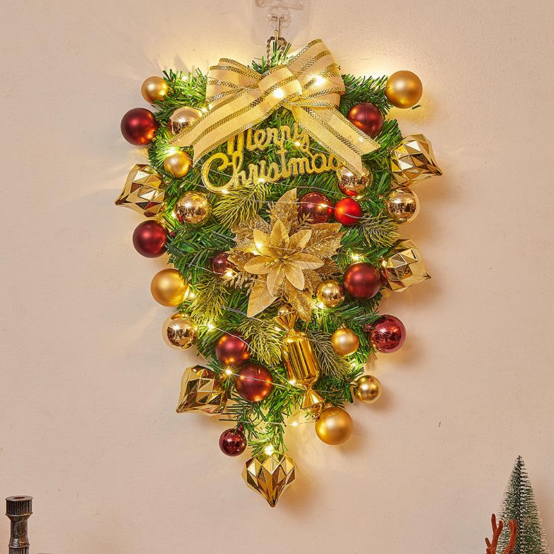 Christmas Door Wreath & Holiday Ornament for Festive Decor