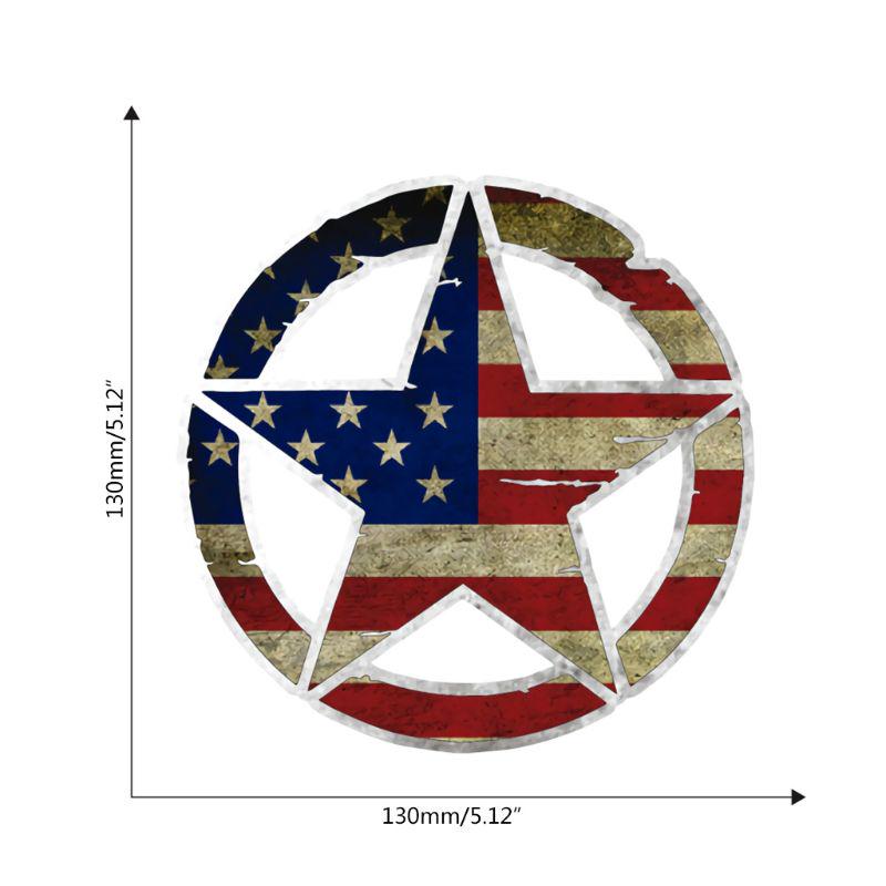 Dekoracja maski silnika pojazdu terenowego Naklejka w kształcie gwiazdy Naklejki z PVC na karoserię samochodu Naklejka spersonalizowana