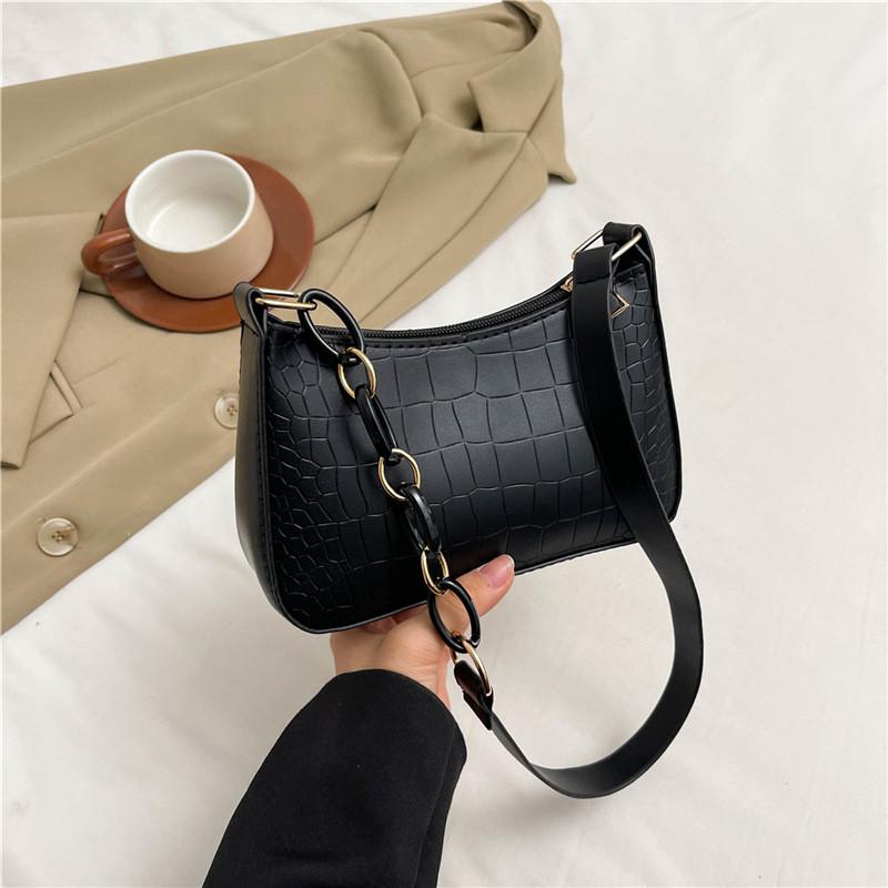 Stylish Minimalist Small Crossbody Bag For Women In Black And White Perfect For Summer Casual Outfits
