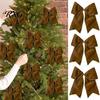 Staircase Hanging Bows 2Pcs Christmas Tree Bow Decors, Velvet Fabric Holiday Wreath Ornament Seasonal Home Accents for Home, Festive Garland