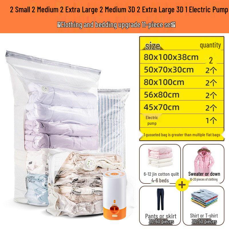 Taili Vacuum Compression Bags for Clothes and Quilts - Home Storage Solution.