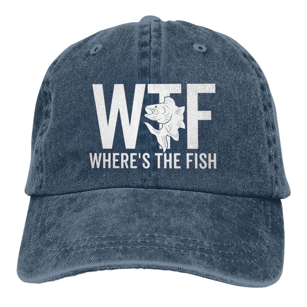 2026 WTF Where's The Fish Hat Women Baseball Hat Graphic Cap Men’s For Cap
