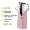 Portable Hanging Storage Bag for Hair Tool Curling Iron Heat Resistant Organizer for Bathroom Vanity and Travel