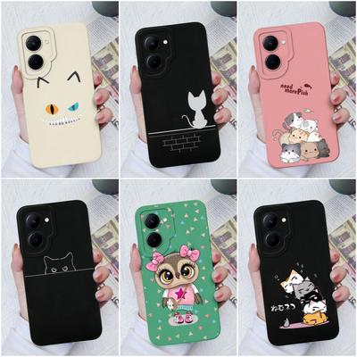 עבור OPPO Realme GT Master C33 C20 C30 C31 C11 C12 C15 C17 מארז חמוד דפוס קריקטורה מגן סיליקון נוזלי כיסוי עבור Realme Funda Coque פגוש