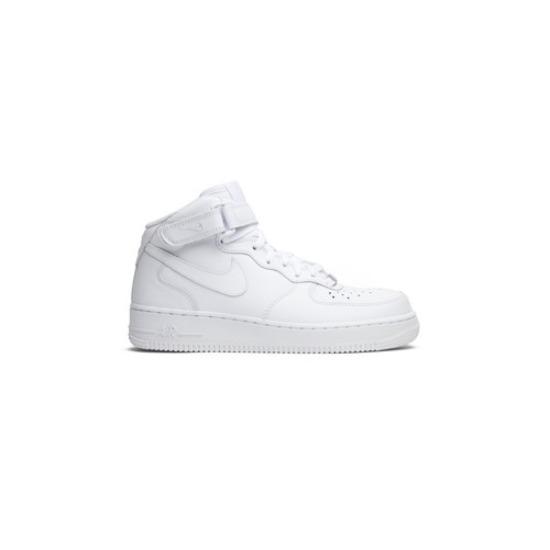 Nike Wmns Air Force 1 Mid 07 Leather Triple White 366731-100